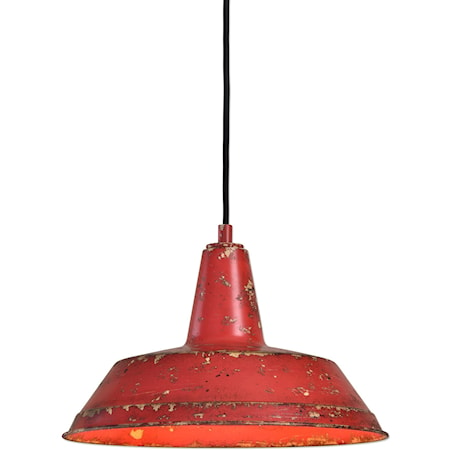 Pomodoro 1 Light Distressed Pendant